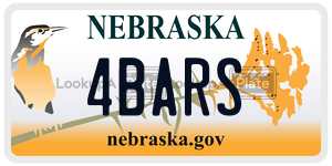 4BARS  license plate in NE