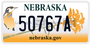 50767A  license plate in NE
