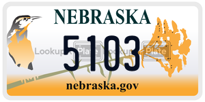 5103  license plate in NE