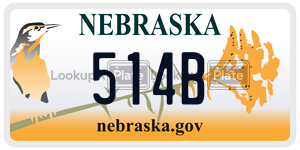 514B  license plate in NE