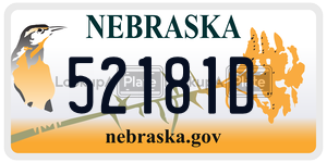 52181D  license plate in NE