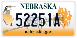 52251A  license plate in NE