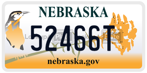 52466T  license plate in NE