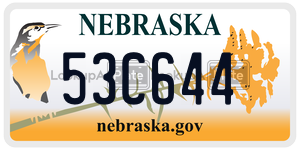 53C644  license plate in NE