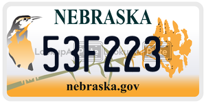 53F223  license plate in NE
