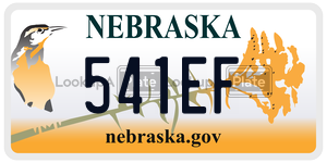 541EF  license plate in NE