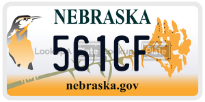 561CF  license plate in NE
