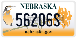 56206S  license plate in NE