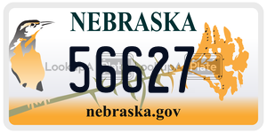 56627  license plate in NE
