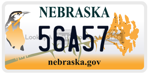 56A57  license plate in NE