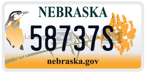 58737S  license plate in NE