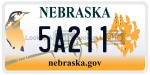 5A211  license plate in NE