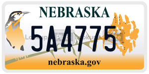 5A4775  license plate in NE