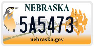 5A5473  license plate in NE