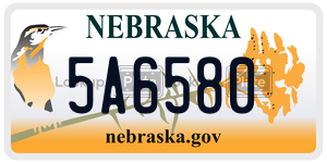 5A6580  license plate in NE
