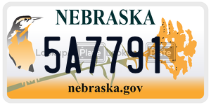 5A7791  license plate in NE