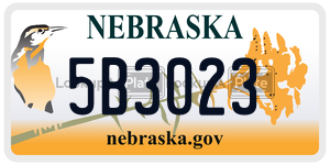 5B3023  license plate in NE