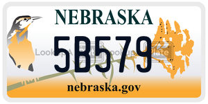 5B579  license plate in NE