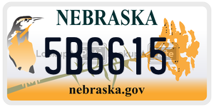 5B6615  license plate in NE