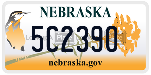 5C2390  license plate in NE