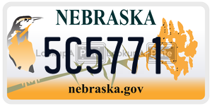 5C5771  license plate in NE