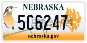 5C6247 license plate in Nebraska