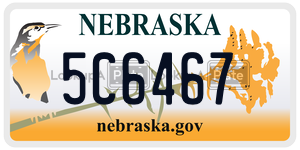 5C6467  license plate in NE