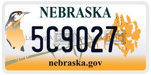 5C9027  license plate in NE