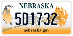 5D1732  license plate in NE