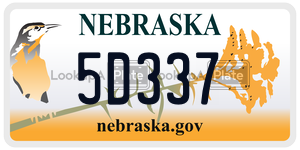5D337  license plate in NE