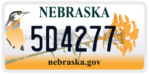5D4277  license plate in NE