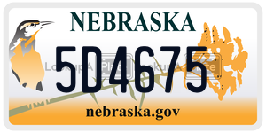 5D4675  license plate in NE