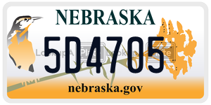 5D4705  license plate in NE