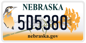 5D5380  license plate in NE