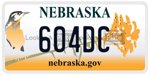 604DC  license plate in NE