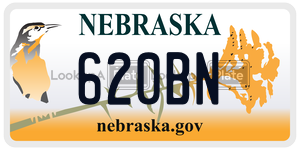 620BN  license plate in NE
