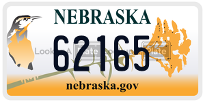 62165  license plate in NE