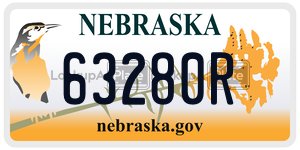 63280R  license plate in NE