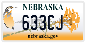633CJ  license plate in NE