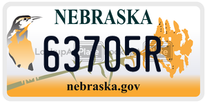 63705R  license plate in NE