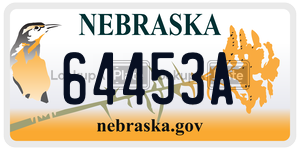 64453A  license plate in NE