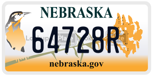 64728R  license plate in NE