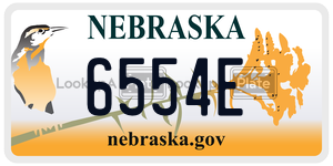 6554E  license plate in NE