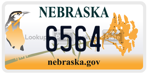6564  license plate in NE