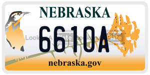 6610A  license plate in NE
