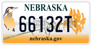 66132T license plate in Nebraska