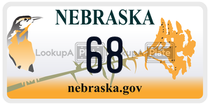 68  license plate in NE