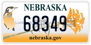 68349  license plate in NE