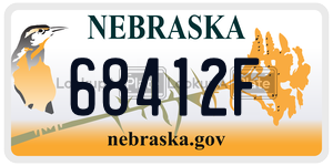 68412F  license plate in NE
