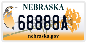 68888A  license plate in NE